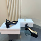 CD Miss Dior Pump 40mm Glossy Black Lambskin