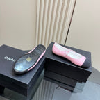CC 25 Mary Jane Flat Pink Leather with Fabric 239408