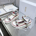 CD D-Wave Sandal In Colorful Mix White Cowhide 100759