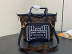 Neverfull 24 Bandoulière Inside Out BB Black Calfskin