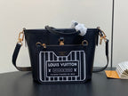Neverfull 24 Bandoulière Inside Out BB Black Calfskin