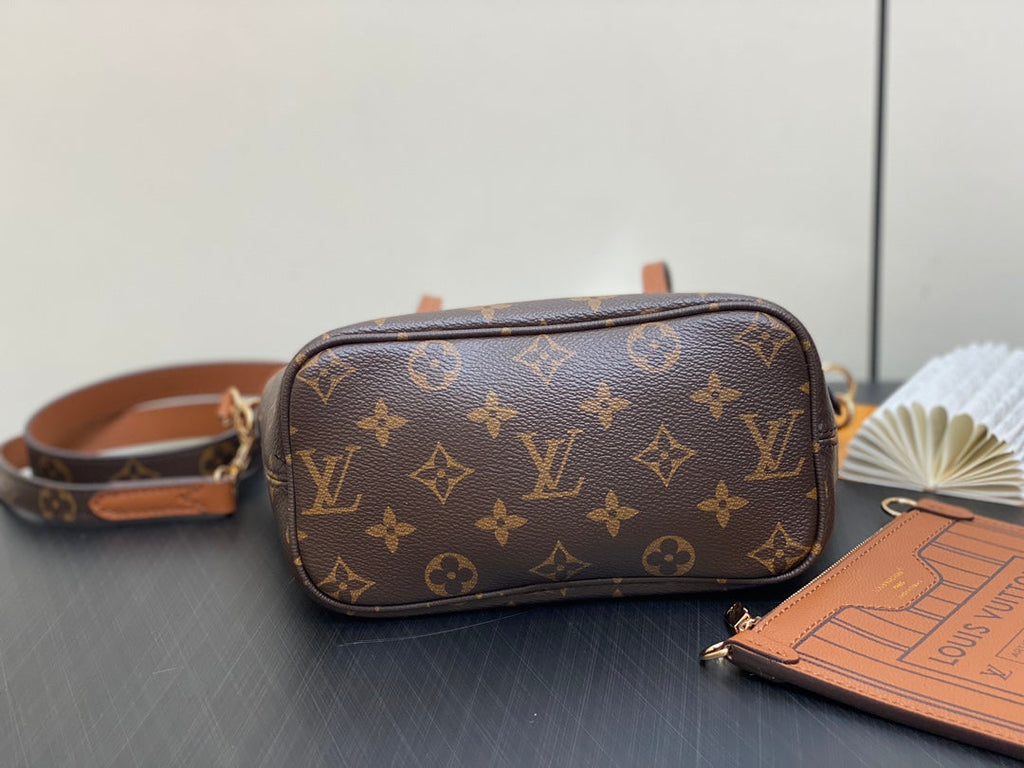 Neverfull 24 Bandoulière Inside Out BB Brown Calfskin