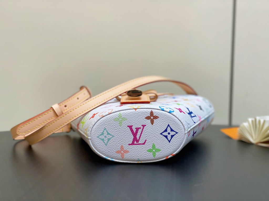 LV Rivage BB 18cm White Multicolore Monogram Canvas 329875