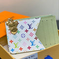 LV x TM ROMY Wallet Green Gold Leather 329890