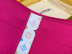 LV x TM Portfolio Lisa Wallet Pink Gold Leather 329901