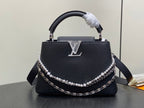 LV Capucines Black Taullon Cowhide 331017