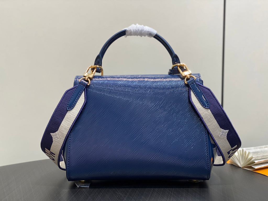LV Cluny Bag Sapphire Blue  Epi leather