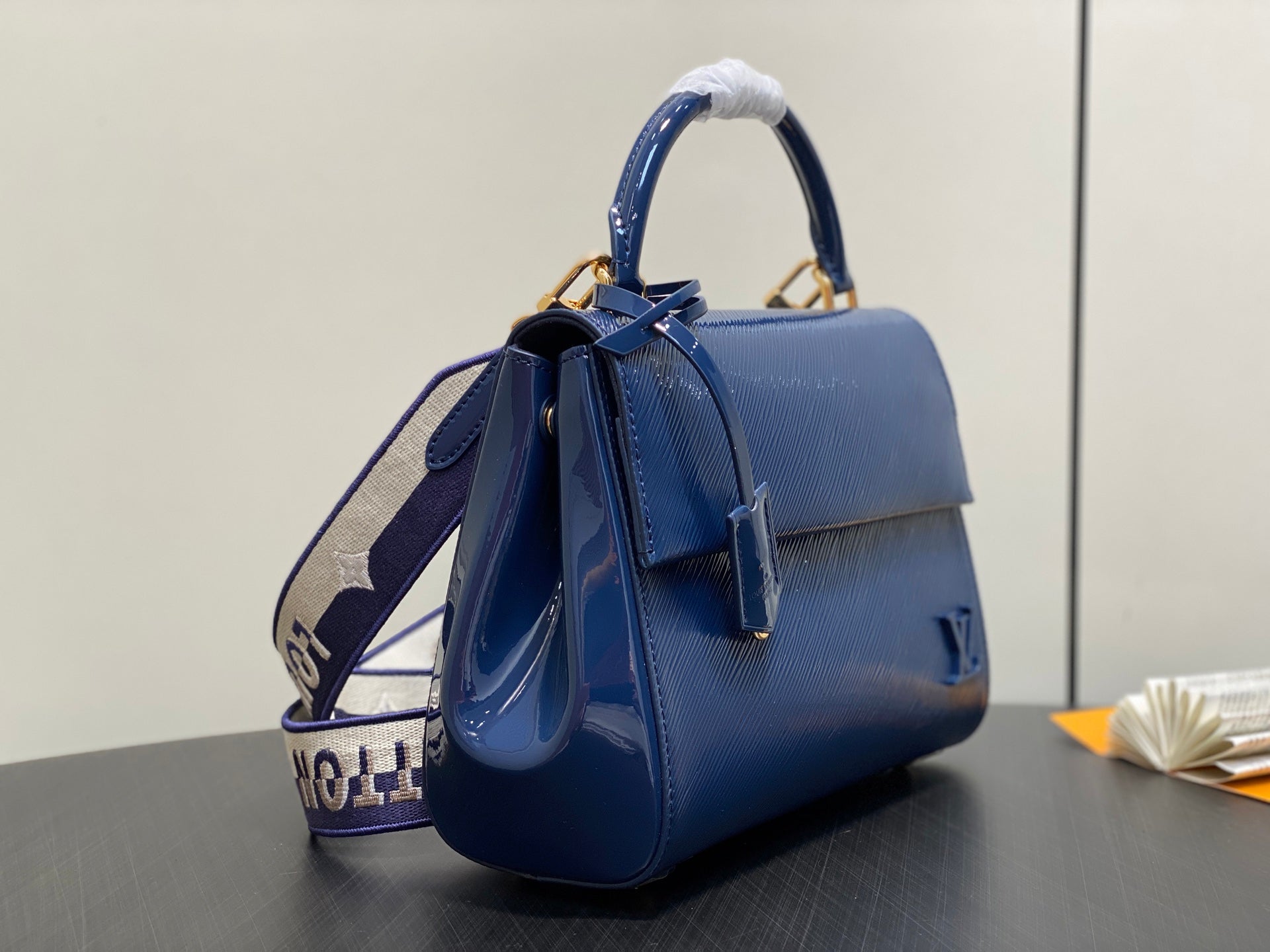 LV Cluny Bag Sapphire Blue  Epi leather