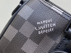 Keepall Bandouliere 25cm Damoflage Black Coated Canvas