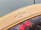 LV x TM Side Trunk MM 23.5cm Brown Cherry Canvas