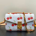 LV x TM Pochette Métis East West 21.5cm White Cherry Canvas