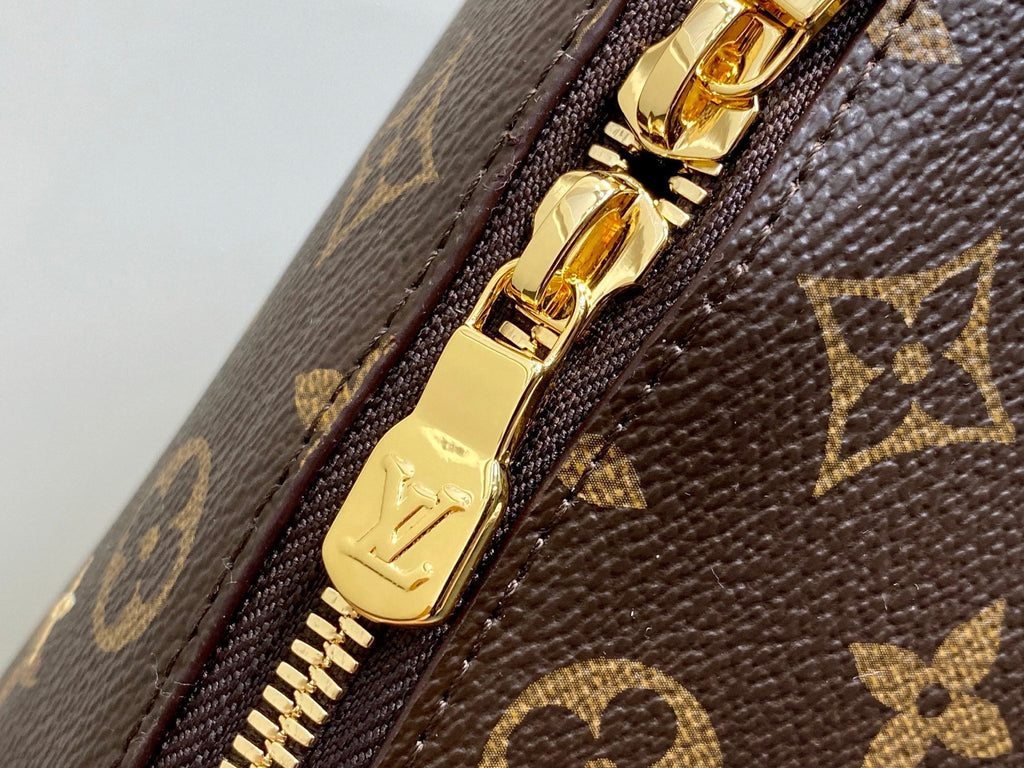 LV Cosmetic Pouch GM 27cm Monogram Coated Canvas
