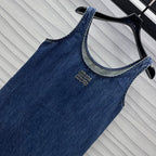 Miu Blue Denim Mini Dress