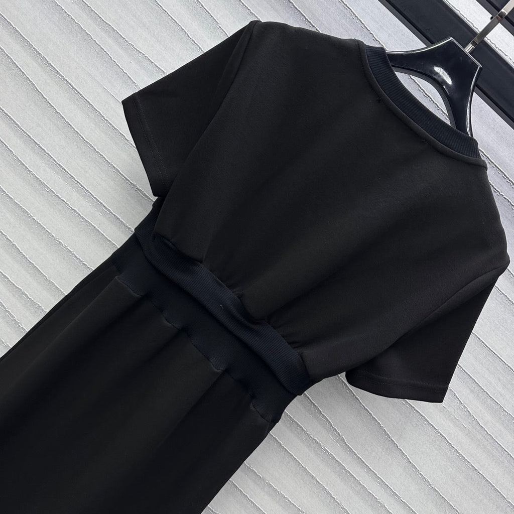 LV Black Cotton Dress
