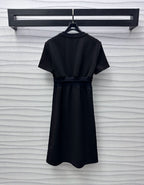 LV Black Cotton Dress