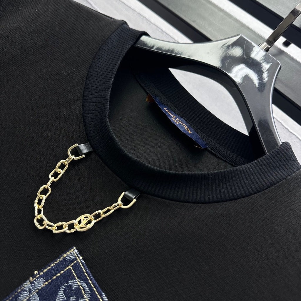 LV Black Cotton Dress