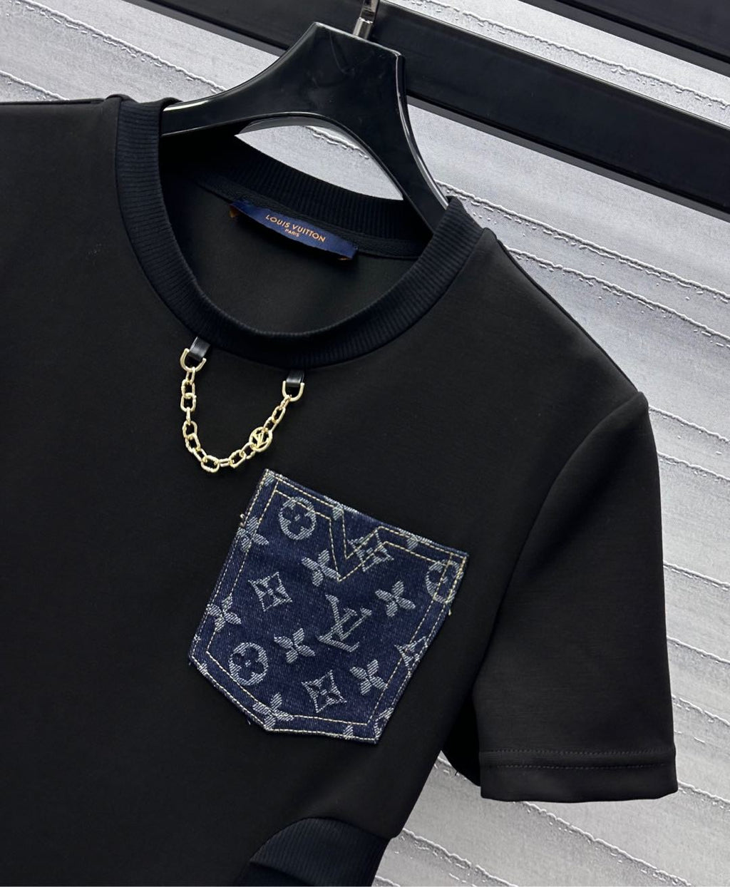 LV Black Cotton Dress