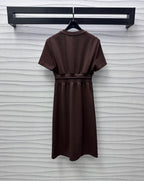 LV Chocolate Cotton Dress