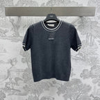 Miu 25 T-Shirt Black Wool  232002
