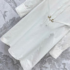 GUCCI 25S EMBROIDERED SHIRT DRESS WITH BELT 264644