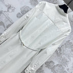 GUCCI 25S EMBROIDERED SHIRT DRESS WITH BELT 264644