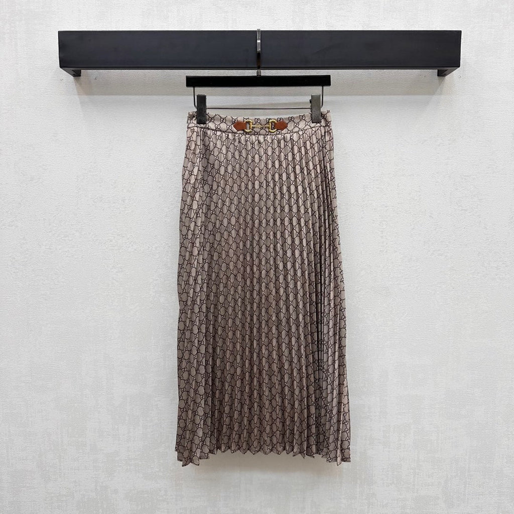 GUCCI 25S PLEATED DRESS IN TWILL FABRIC YB 264500