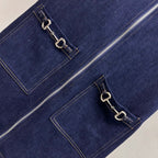 GUCCI 26S ZIP FRONT DENIM DRESS 299