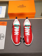 HM Men's Bouncing Sneaker Red Cowhide 664363