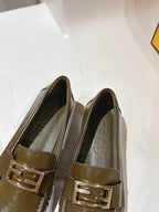 Fendi 2025 Loafer Olive Green Calfskin 560515