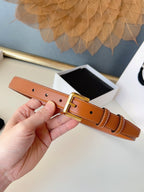 CL Gold 25mm Triomphe Camel Brown Cowhide 616408