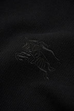 Burberry 25 Polo T- Shirt Black Cotton 232686