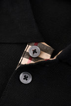 Burberry 25 Polo T- Shirt Black Cotton 232686