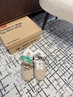 Miu Balance 530 SL Sneakers Fleece Lining In Light Brown Suede