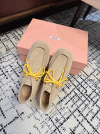 Miu Ankle Boots Beige Cow Suede