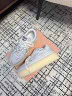 Miu Sneakers Smoke White Leather