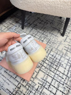 Miu Sneakers Smoke White Leather