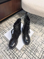 CD D-Unit Ankle Boot Glossy Black Calfskin