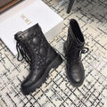 CD D-Unit Ankle Boot Plain Black Calfskin