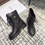 CD D-Unit Ankle Boot Plain Black Calfskin