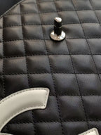 CC 2025 Cambon Bag Black White  Lambskin 308110