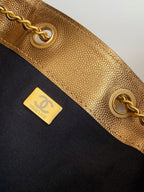 CC 25C Hobo Bags 40cm Bronze Metalic Grained Calfskin
