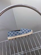 CELINE Espadrillas Loafers Blue Denim 285935