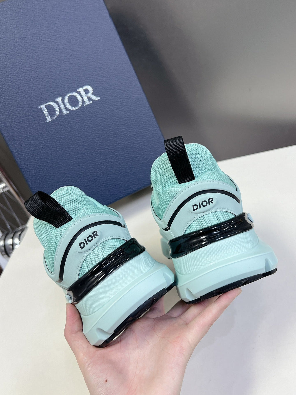 CD B44 Blade Sneaker Turquoise Mesh Fabric 989537