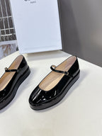 CELINE Ballet Flats Black Patent Leather 285931