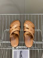 HM 25 Kazimir Sandal Two-tone Calfskin Canvas