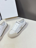 CELINE 25 Sneaker White Beige Canvas 285970