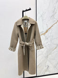 Burberry 25 Long Coat Beige Wool