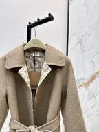 Burberry 25 Long Coat Beige Wool