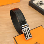 HM Constance Belt 38mm Black Togo Leather 619662