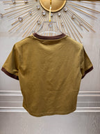 Miumiu 2026 T-shirt Olive Green Cotton